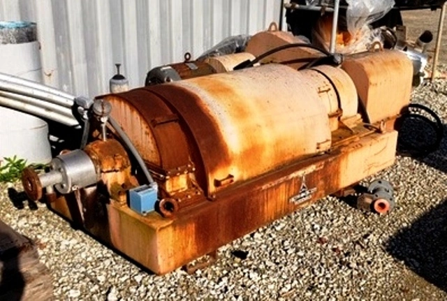 Humboldt S 2-1 decanter centrifuge, 316L SS.