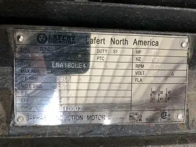 Lafert LNA180LE4 30HP 3 Phase Electric Induction Motor 1780RPM 460V 60Hz TEFC