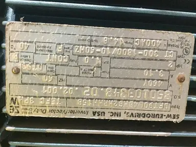 USED SEW EURODRIVE DFT90L4BMG2HRMM15B