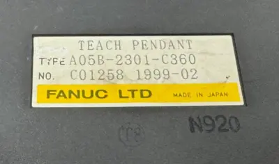USED FANUC A05B-2301-C360 TEACH PENDANT A05B2301C360