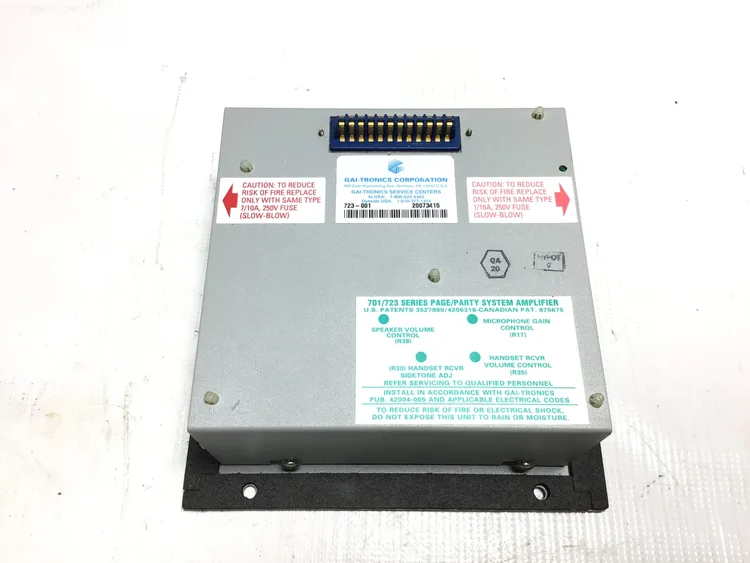 Used GAI-TRONICS _UNKNOWN_ Amplifiers Pennsylvania US | Moses B Glick #1009993