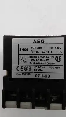 Used AEG _UNKNOWN_ Misc Electrical & Power Parts | ND Industrial Surplus #1213095