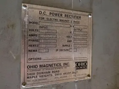 USED OHIO MAGNETICS 18'' X 60''