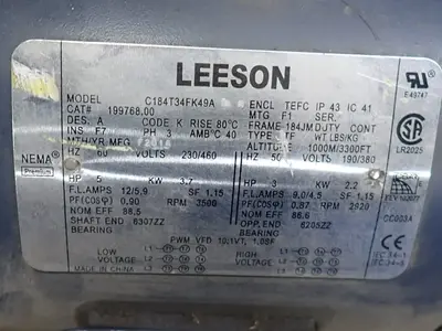 USED LEESON C184T34FK49A