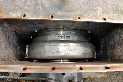 Krauss-Maffei KVZ-33 decanter centrifuge, 316SS.