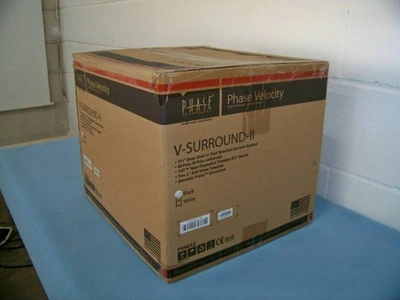 (2) Phase Technologies V-Surround-II 2-Way Switchable Bipole/Dipole Surround Speakers - Black - NEW IN BOX