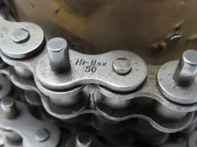 Hitachi 50R Hi-Max Roller Chain #50 Riveted 15' Reel D-1 Attachment