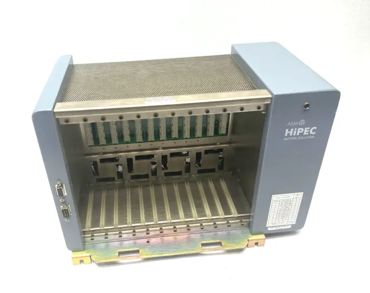Used ASM HiPEC Motion Solutions Control Card Chassis Rev A 12-Slot PLC Chassis Michigan US | Maverick Industrial Sales #1389633