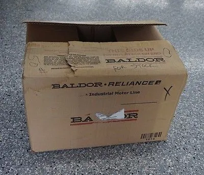 NEW BALDOR 6P56H7100 MOTOR 60 HZ 3 PH. 1740 R.P.M. 1 H.P. W/ BRAKE 46BK0104B01