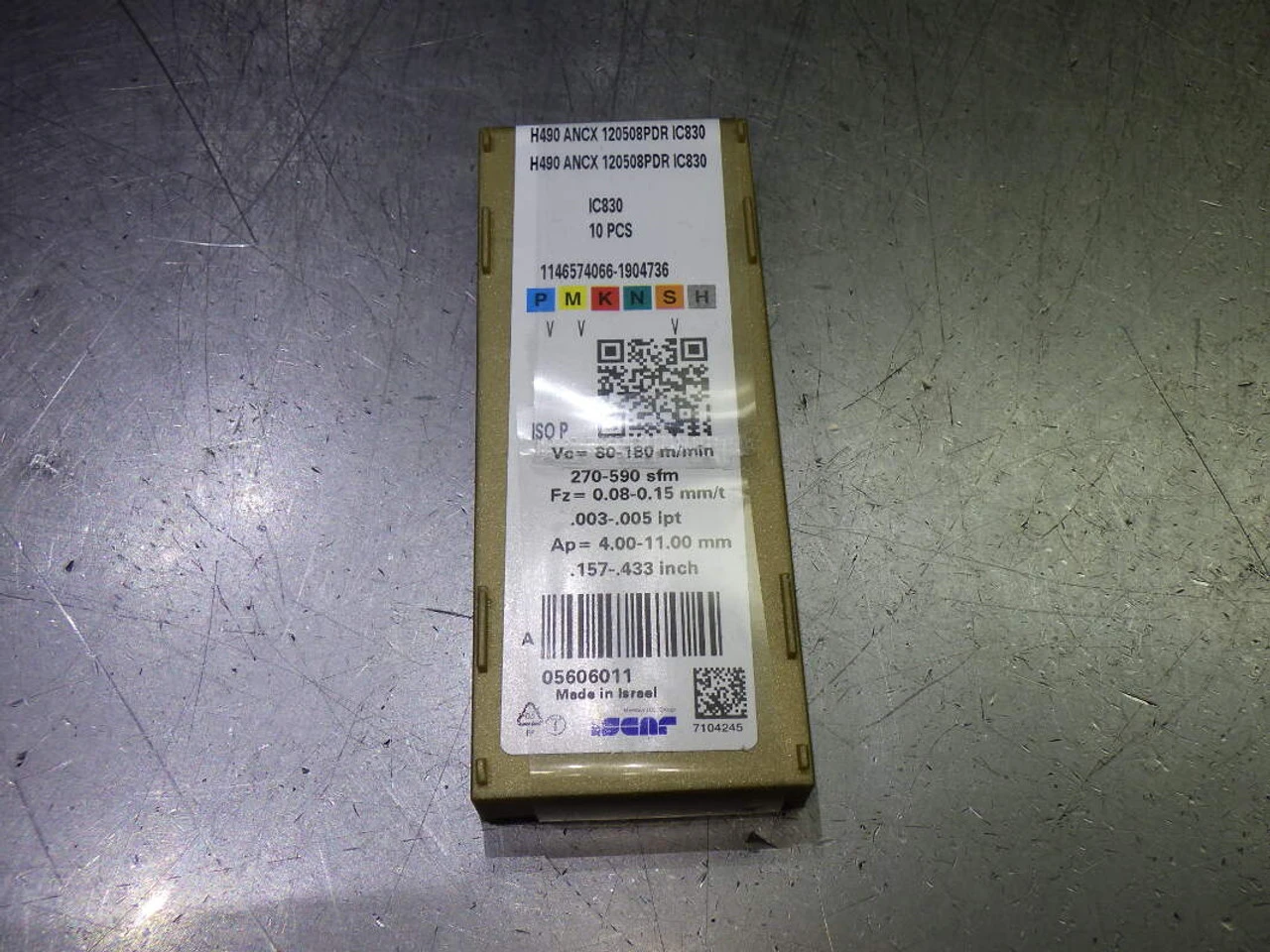 Iscar Carbide Milling Inserts QTY10 HM490 ANCX 120508PDR IC830 (LOC604)