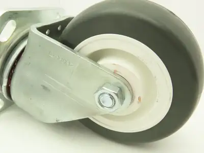Payson 05200 Caster 5" Poly Wheel Greaseable Bearings 1 Swivel/1 Ridgid Lot of 2