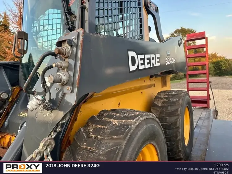 Used 2018 JOHN DEERE 324G Skid Steer Loaders Minnesota US | Proxy Equipment #1424146