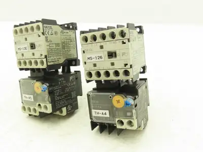 Fuji SK12L Motor Starter Contactor 5.5kW 600V & Overload 5-7.5A Lot of 2