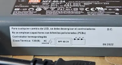 Mean Well NPF-60D-24 Power Supply 60W 24V (BIN314)