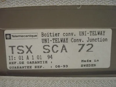 USED TELEMECANIQUE TSX-SCA-72 CONVERTER JUNCTION UNI-TELEWAY