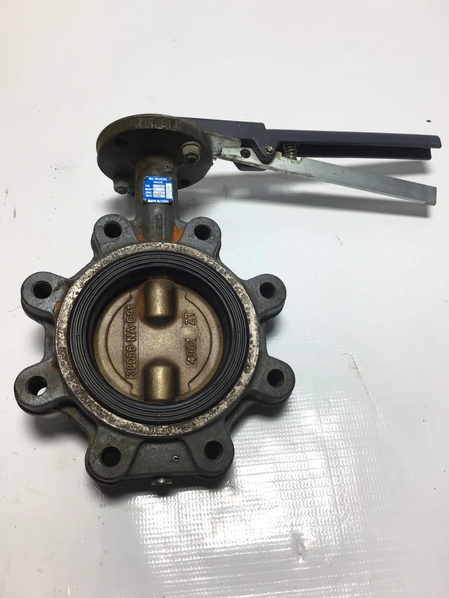 Milwaukee Valve CL223ED-38055-NA-C91 Butterfly Valve