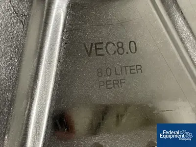 USED Vector 8 Liter Coating Pan for Vector LDCS-3, S/S