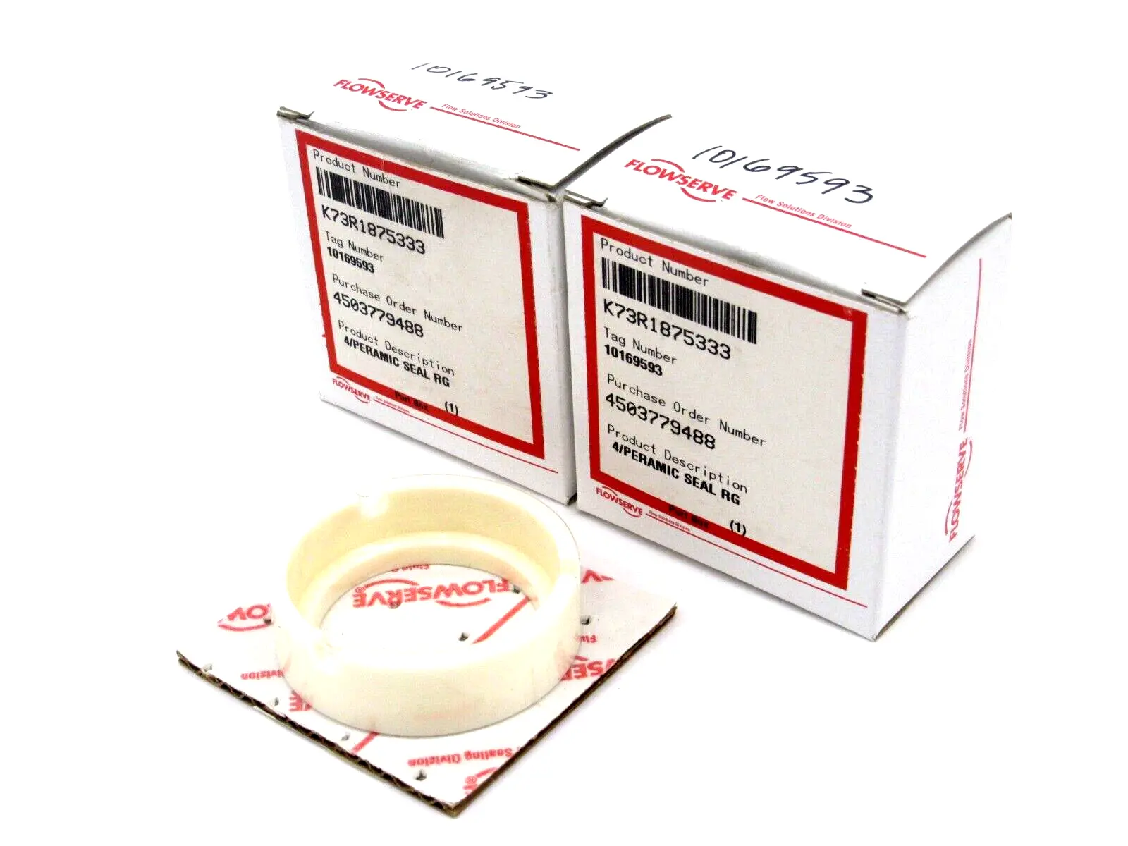 NEW LOT OF 2 FLOWSERVE K73R1875333 PERAMIC SEAL