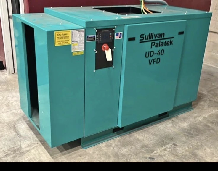 Used 2019 SULLIVAN PALATEK UD-40 VFD Rotary Screw & Sliding Vane Air Compressors Massachusetts US | ARC Equipment Corp #1496508