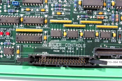 USED BAUER CONTROLS 1700-008 CIRCUIT BOARD REV.B 1700008