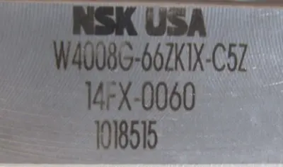 NEW NSK W4008G-66ZK1X-C5Z20 BALL SCREW SPINDLE W4008G66ZK1XC5Z20