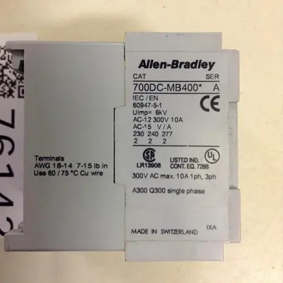 USED ALLEN BRADLEY 700DC-MB400 SER A