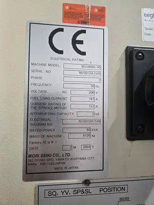 USED 2004 MORI SEIKI NV5000A/40