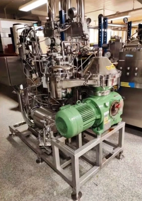 Westfalia CSC 6-06-476 hydro-hermetic clarifier skid, 316L SS.