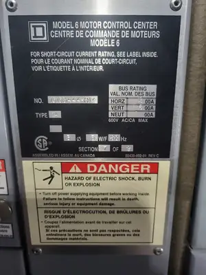 USED SQUARE D MODEL 6