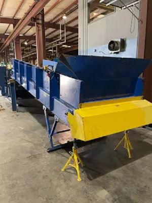 American Baler 30 HP Wide Mouth/Full Penetration/Infeed Conveyor