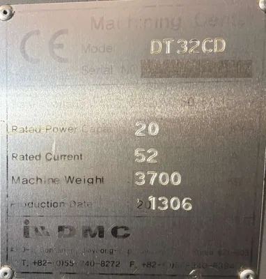 USED 2013 DMC DT 32CD