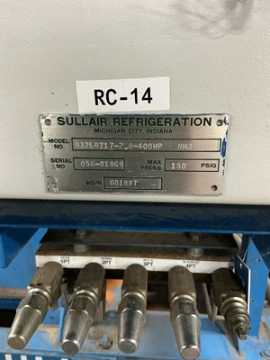 Used Sullair B32LB717-2.8-400HP NH3 Refrigeration Compressors Ohio US | Equipment Recovery Corp. #1331286