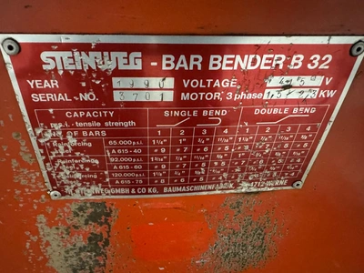 Used STEINWEG B32 Laser Cutters GB | Bowland Trading Ltd #1259909