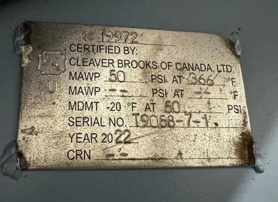 Used 2022 CLEAVER BROOKS SM/45/840/3G Pressurized Deaerators Colorado US | C3 SURPLUS LLC #1518824