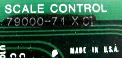 USED TRIANGLE PACKAGE MACHINERY 90WB8009AM SCALE CONTROL BOARD 79000-71X01