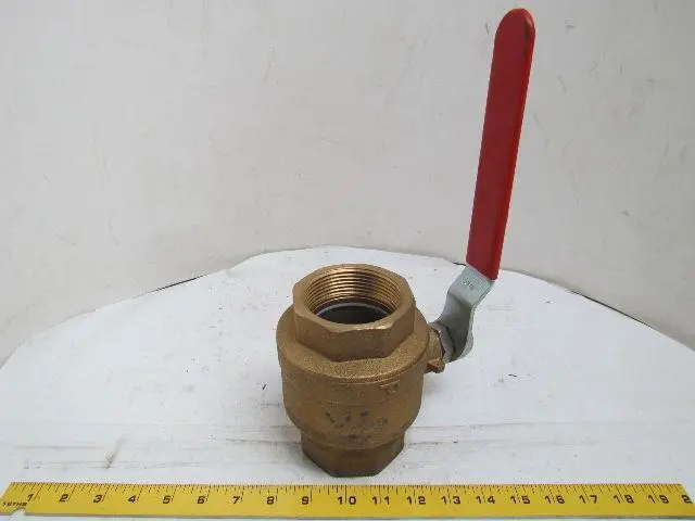 Peglers Bronze Ball Valve 2-1/2" NPT Full Port Class 150 400 WOG NEW