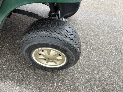 (1) 2014 E-Z-Go golf cart with a Kawasaki gas engine, does not include Club canopy or ball washer, f...
