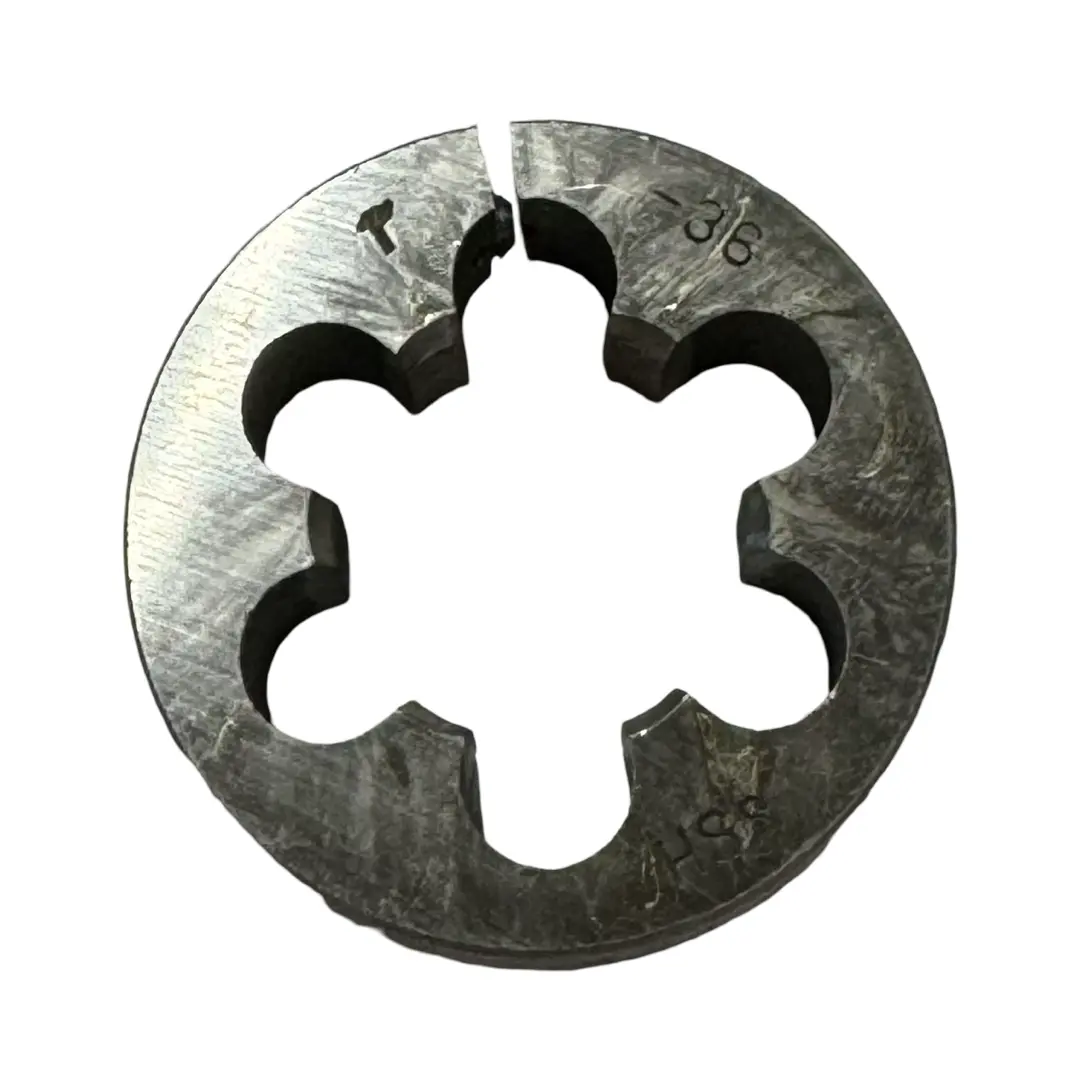 1"-36 HSS Adjustable Round Split Die 2" Outside Diameter