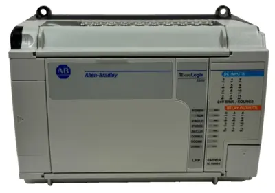USED ALLEN BRADLEY 1764-24BWA MICROLOGIX BASE UNIT W/ 1764-LRP