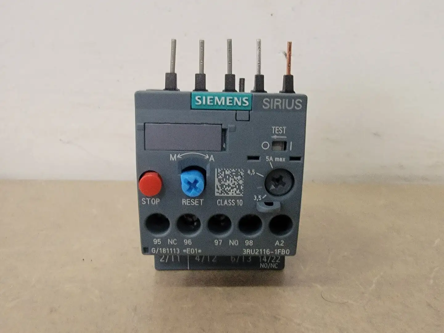 USED SIEMENS 3RU21161FB0
