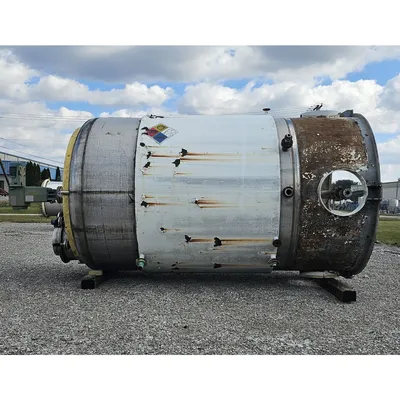 Used 6,850 Gal. Stainless Steel Liquid Mix Tank Jacketed