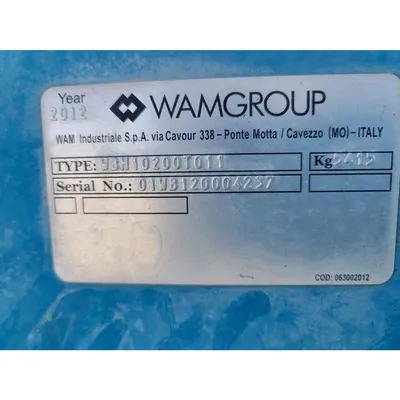 USED WAM GROUP WBH10200T011