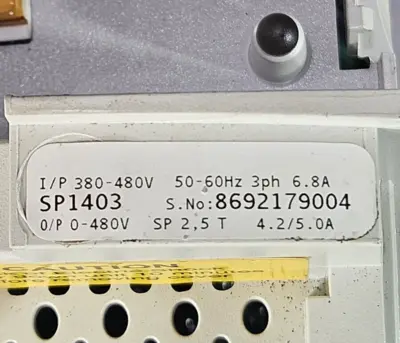 Emerson SP1403 Inverter 1.5/2.2 kw 380-480V 50-60Hz (BIN311)