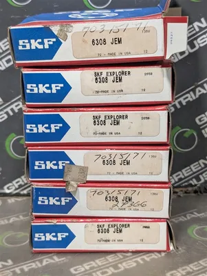Lot of 6 SKF 6308 JEM Single Row Deep Groove Roller Bearings 40x90x23mm New NIB