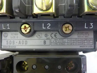 USED ALLEN BRADLEY 509-AOD SER B W38