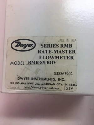 NEW Dwyer RMB-85-BOV