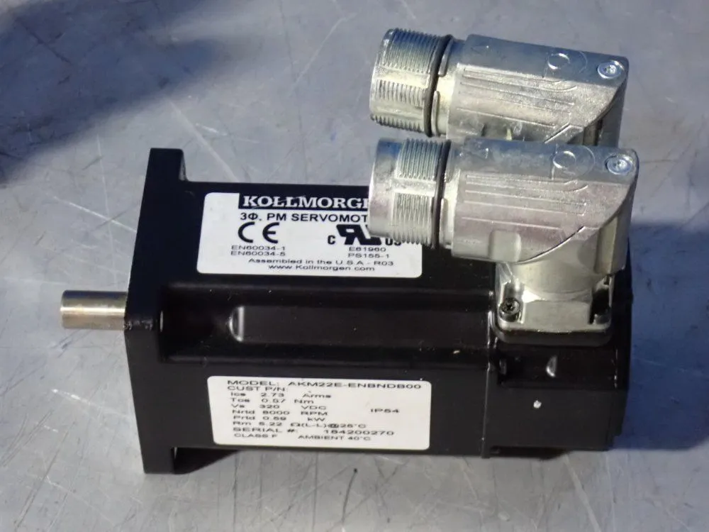 Used KOLLMORGEN AKM22EENBNDB00 Servo Motors | HGR 24 #730878