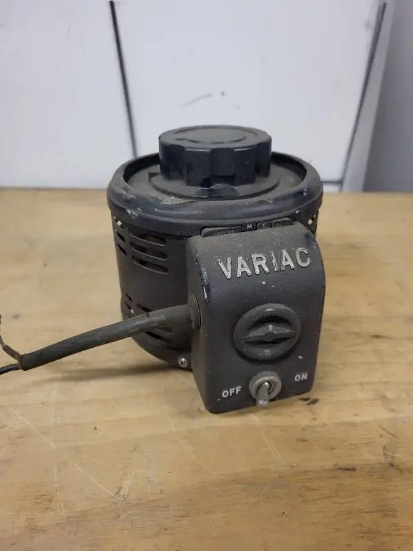 Used Variac Variable Transformer with Dial Control