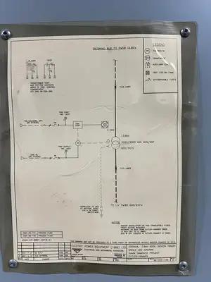 2000/3000kVA Cast Resin Transformer, 13.8kV Pri., 600V Sec.