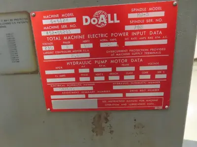 Used 1986 DOALL G-612M Reciprocating Surface Grinders Oregon US | [EZ] EZ Systems #1281259